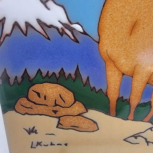 VINTAGE Leone Kuhne Earthtones tile - Picture 2 of 7